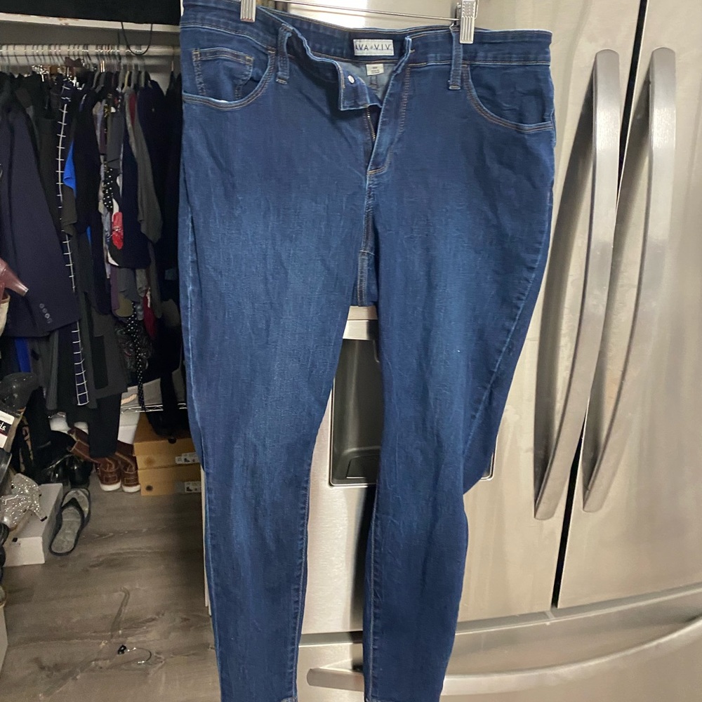 Ava and viv 16w skinny jeans dark wash comfortable